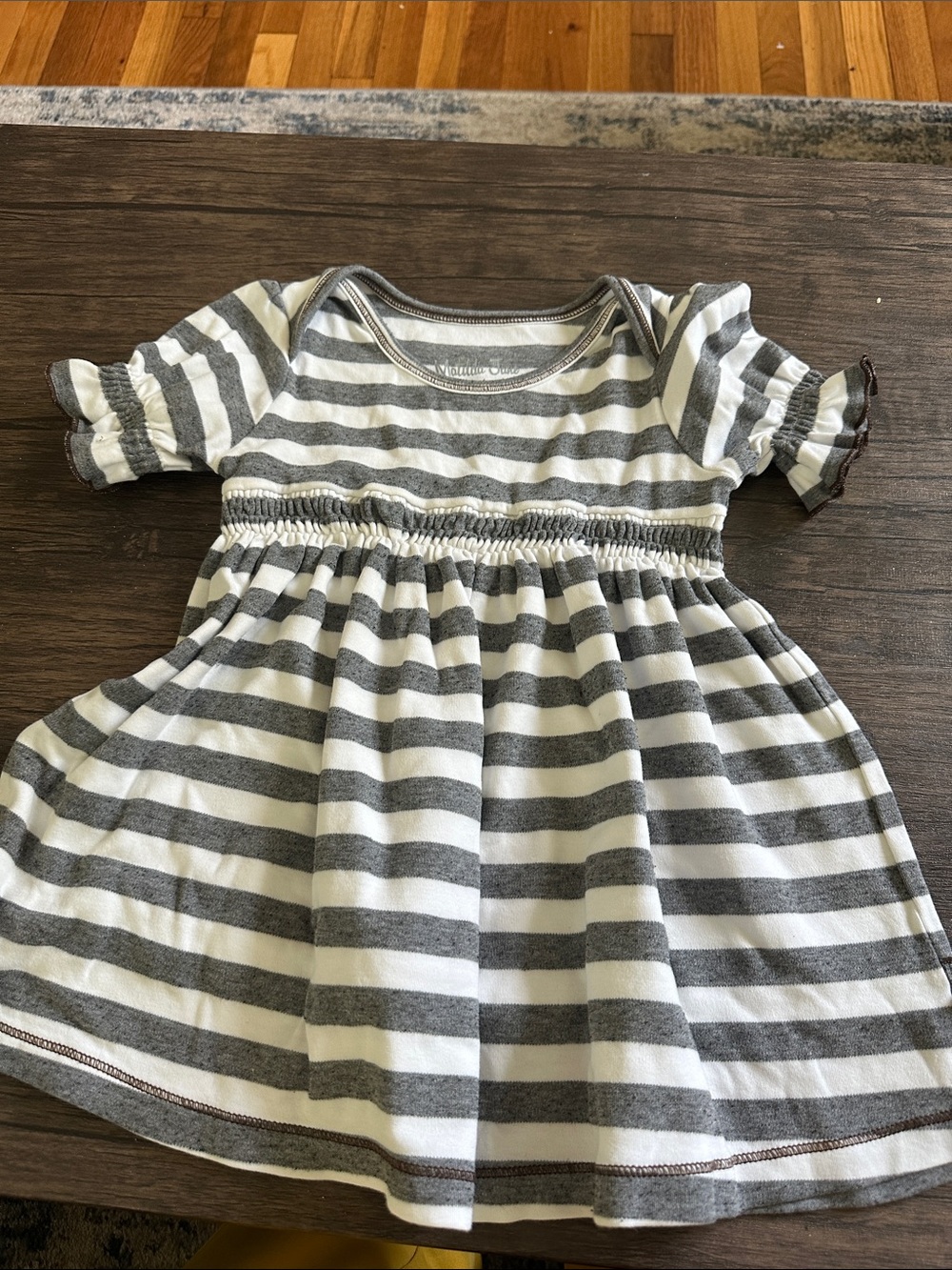 Matilda Jane Gray & White Striped Knit Dress